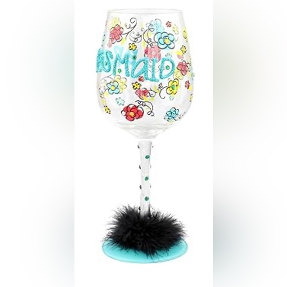 Top shelf Handpainted Bridesmaid Wine Glass - Picture 2 of 3